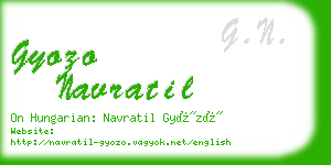 gyozo navratil business card